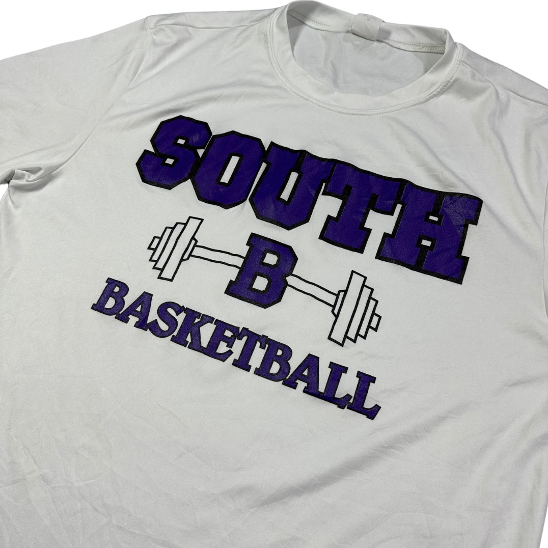Sport-Tek® White South Basketball Graphic T-Shirt