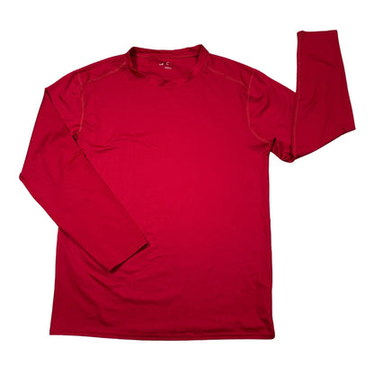 Red Long Sleeve Performance T-Shirt(L)