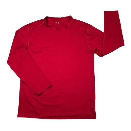 Red Long Sleeve Performance T-Shirt(L)