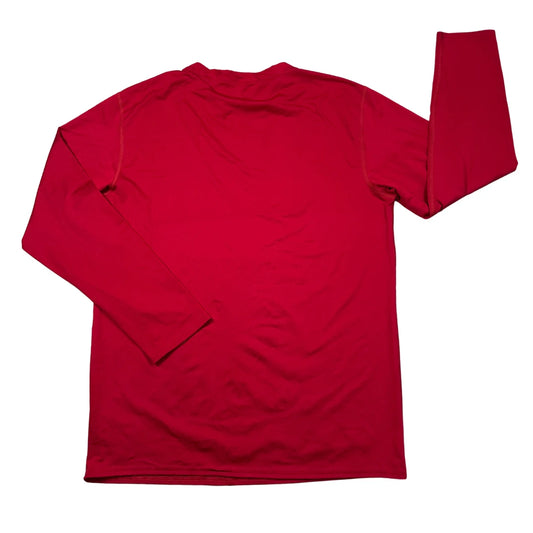 Red Long Sleeve Performance T-Shirt(L)