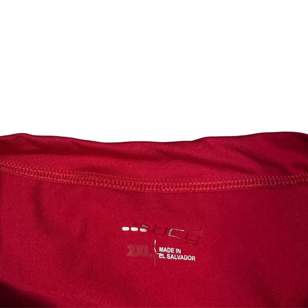 Red Long Sleeve Performance T-Shirt(L)