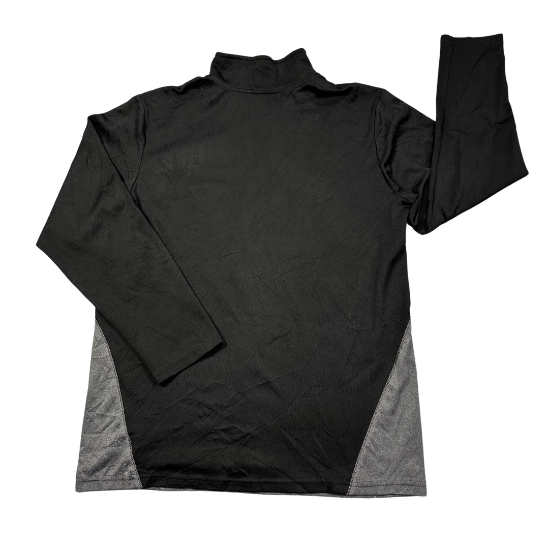 Champion® Grey & Black Quarter-Zip Performance Training Top(M)