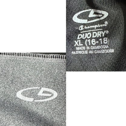 Champion® Grey & Black Quarter-Zip Performance Training Top(M)