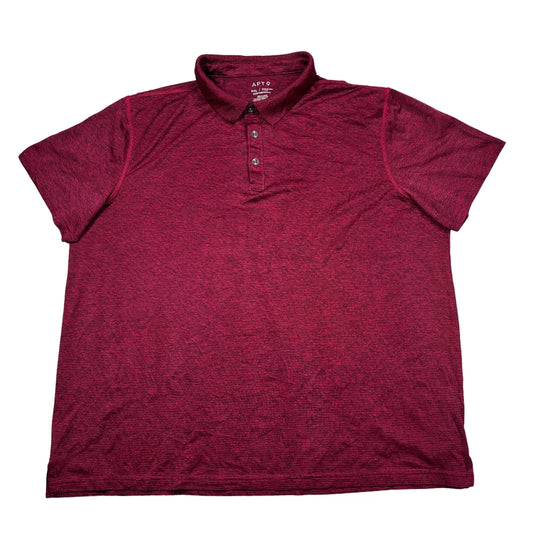 Apt. 9® Burgundy Performance Polo Shirt(2XL)