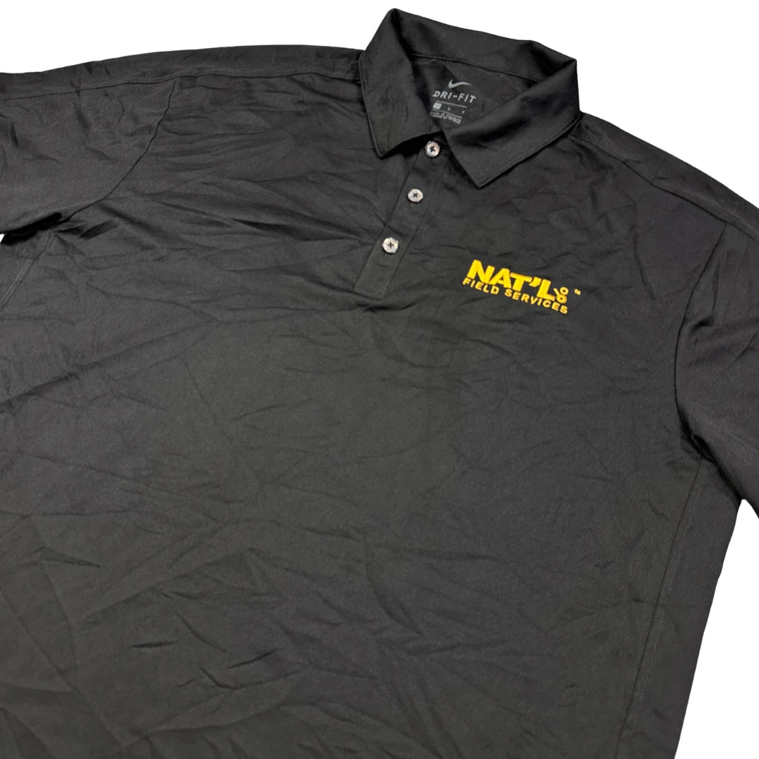 Nike® Black Dri-FIT Performance Polo Shirt(L)