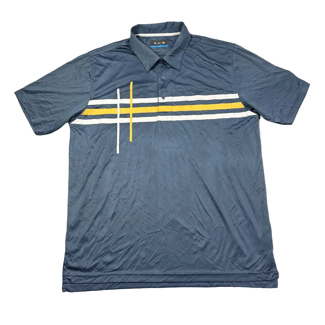 A|U|R® Blue Active Performance Polo Shirt(L)