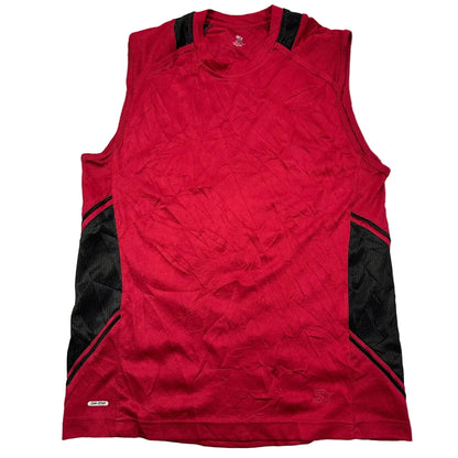 Starter® Red & Black Sleeveless Performance Training Shirt(M)