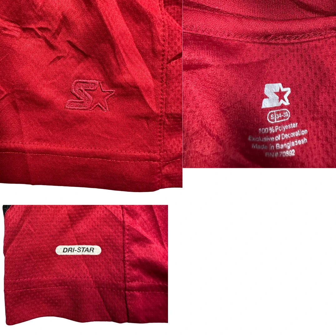 Starter® Red & Black Sleeveless Performance Training Shirt(M)