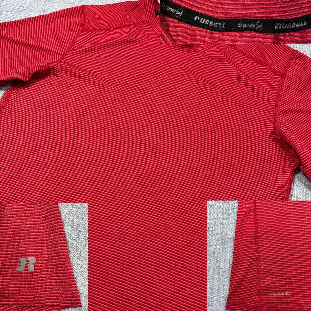 Russell® Stripe Sports T shirt(S)