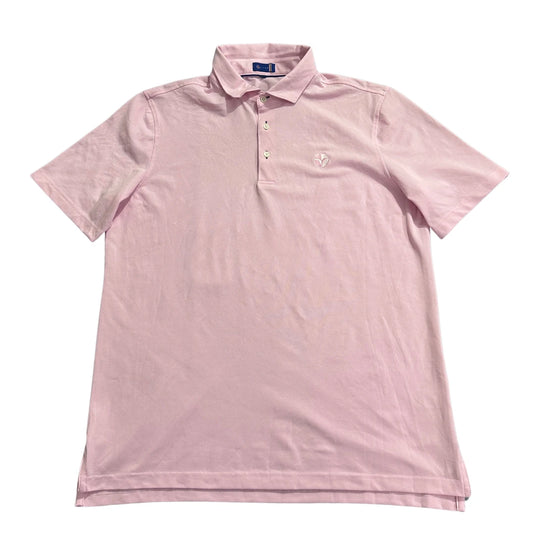 Stitch light pink polo shirt