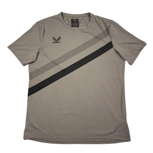 AMC taupe grey performance sports t-shirt