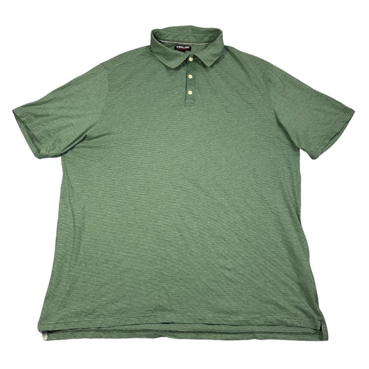 Kirkland Signature green striped polo