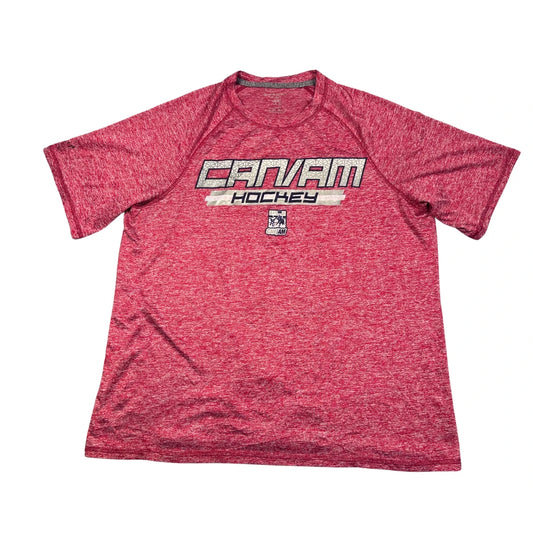 Holloway heather red Canam hockey t-shirt