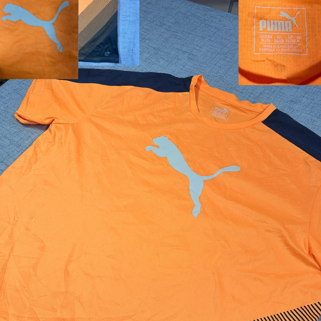 Puma® Orange Sports T Shirt(XL)