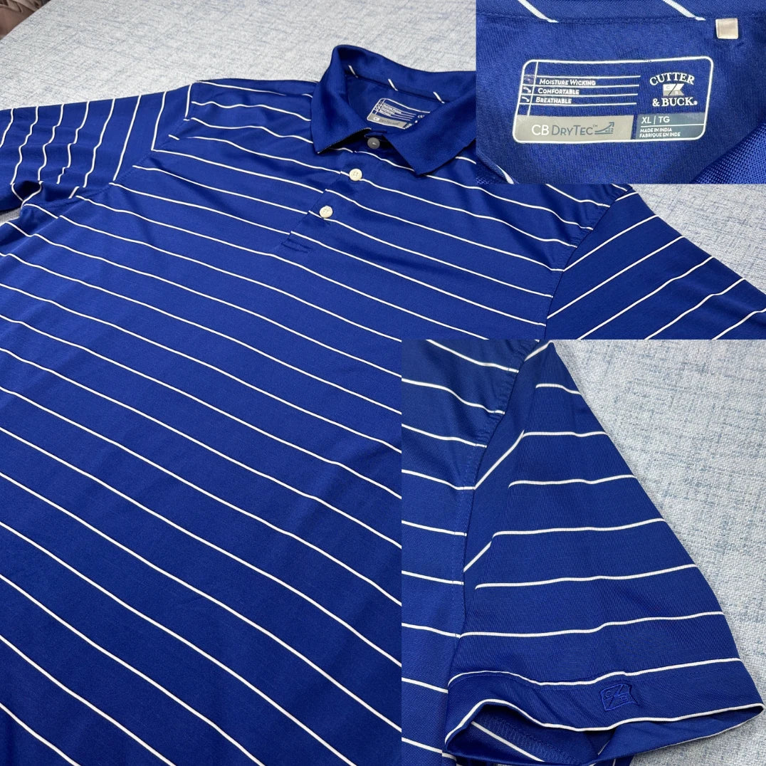 Cutter & Buck® Striped Polo(XL)