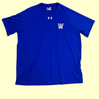 Under Armour HeatGear t-shirt in vibrant royal blue