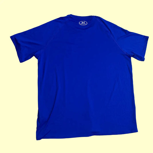 Under Armour HeatGear t-shirt in vibrant royal blue
