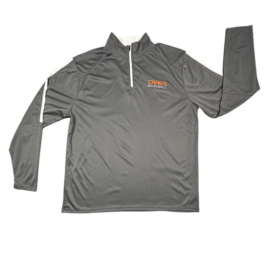 Badger® Canes Baseball Quarter Zip(XL)