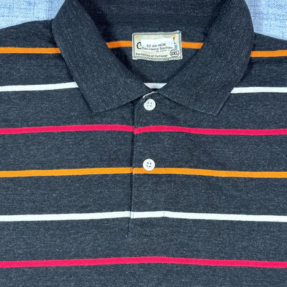 COARTUAND®Striped Polo Shirt(XL)