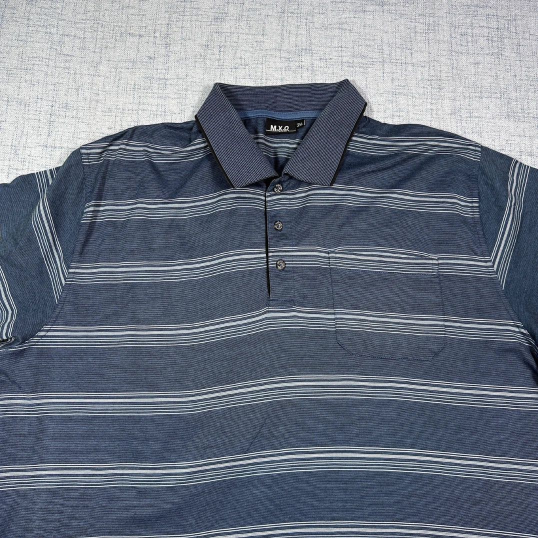 M.X.O Men® Striped Polo(2XL)