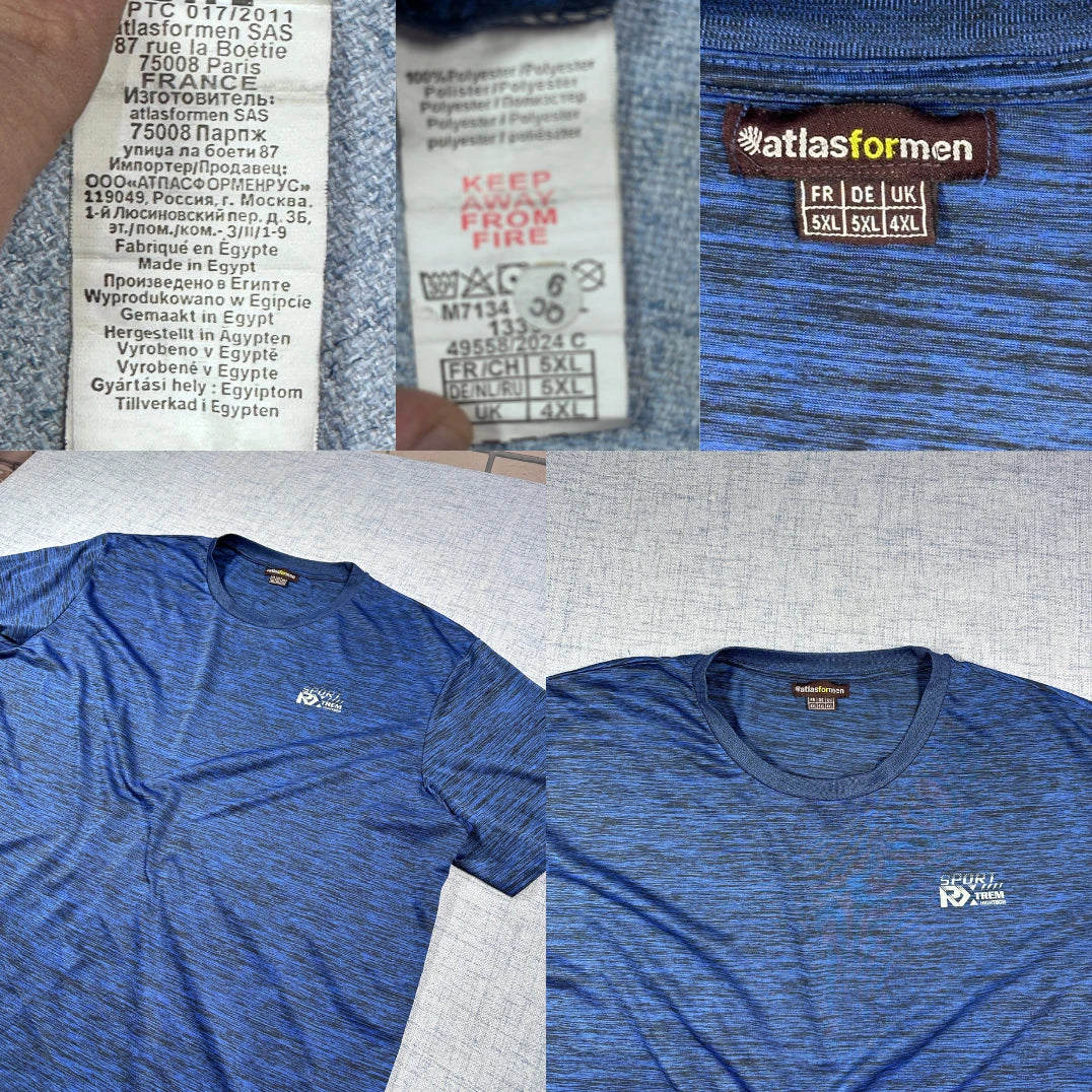 Atlasformen® Sport RX T-Shirt – Blue Heather – L