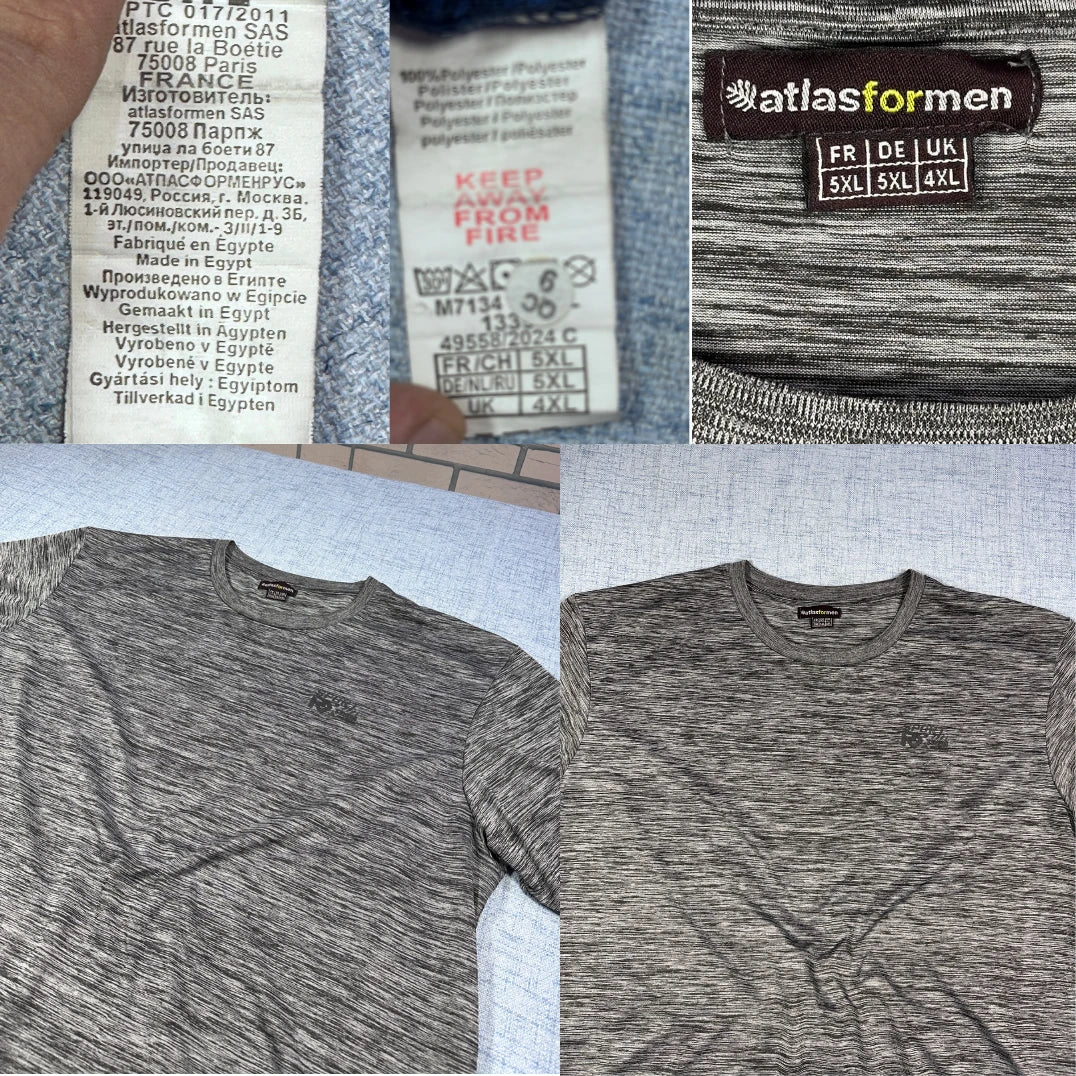 Atlasformen® Sport RX T-Shirt – Grey Heather – L