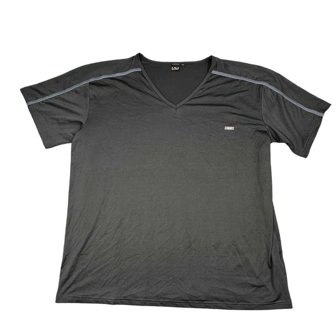 Marc Kostner dark grey V neck t-shirt
