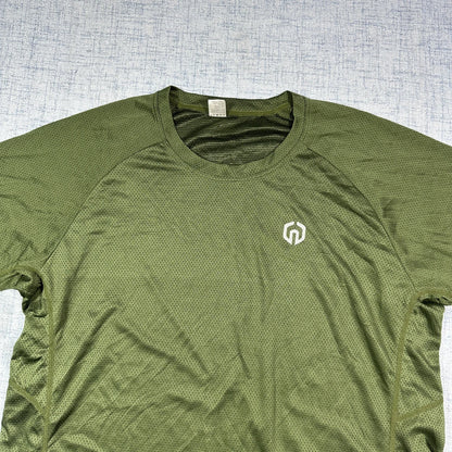 Green Mesh Athletic T Shirt(L)
