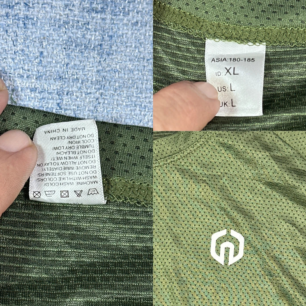 Green Mesh Athletic T Shirt(L)