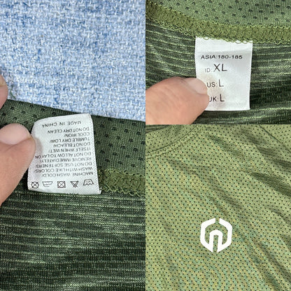 Green Mesh Athletic T Shirt(L)