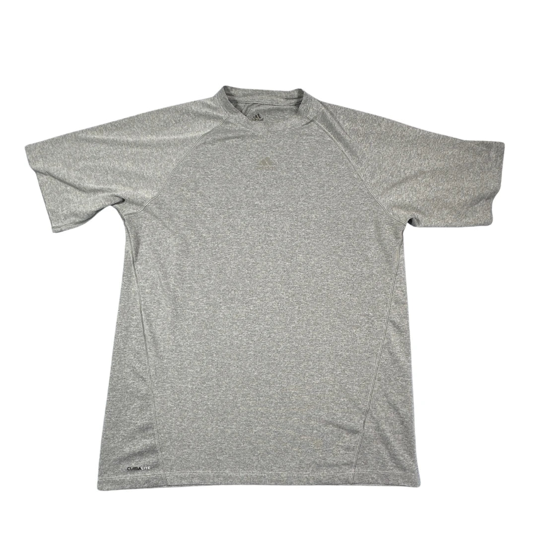 Adidas heather grey Climalite performance tee