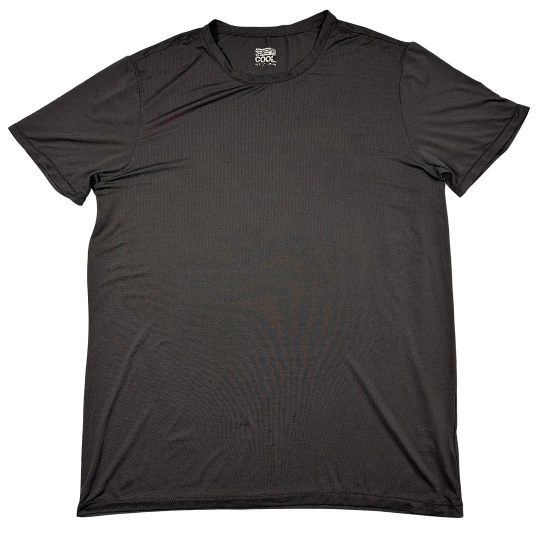 32 Cool black performance sports tee