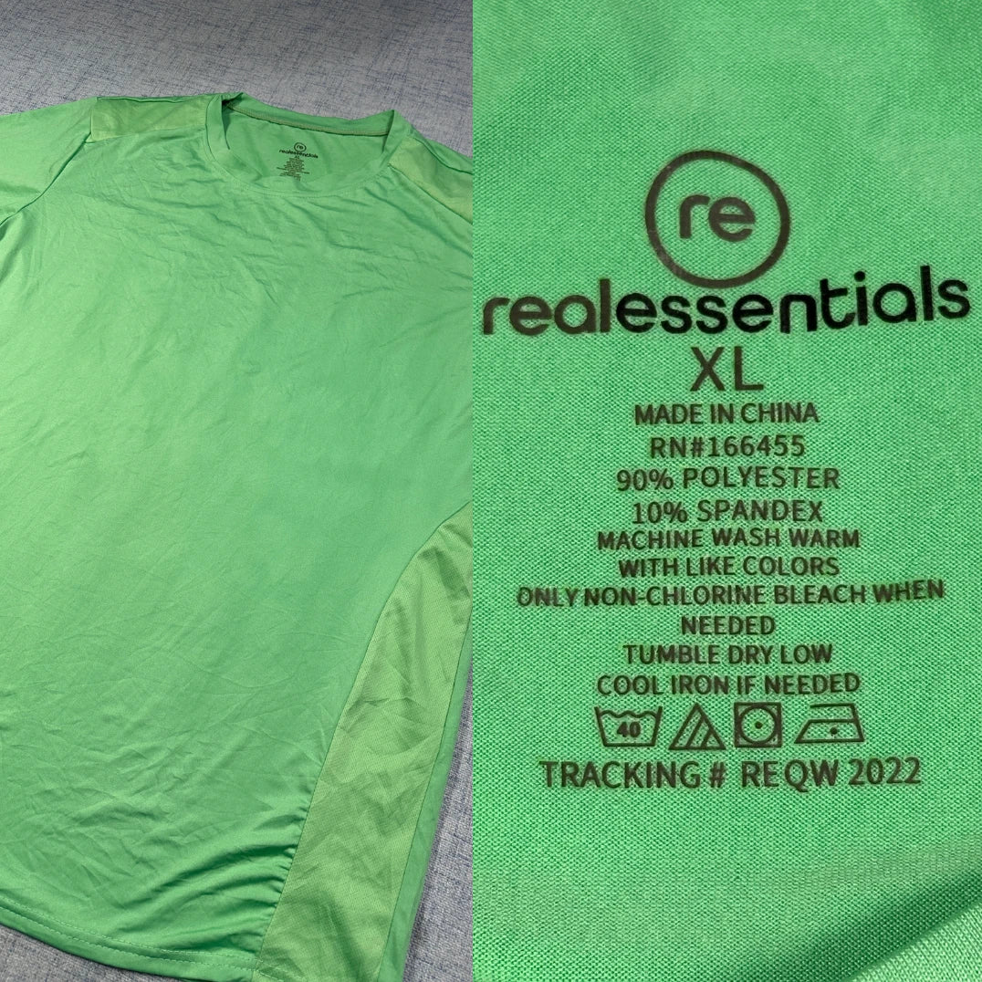 Real Essentials® Green Active Tee
