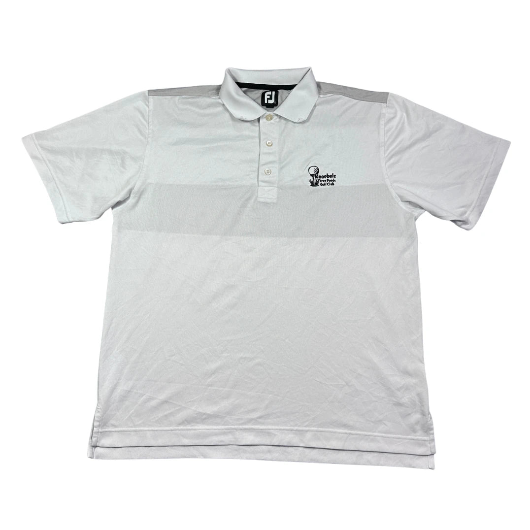FootJoy white and grey golf club polo