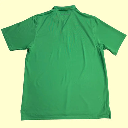 Under Armour Men’s HeatGear Polo Shirt in bright green.