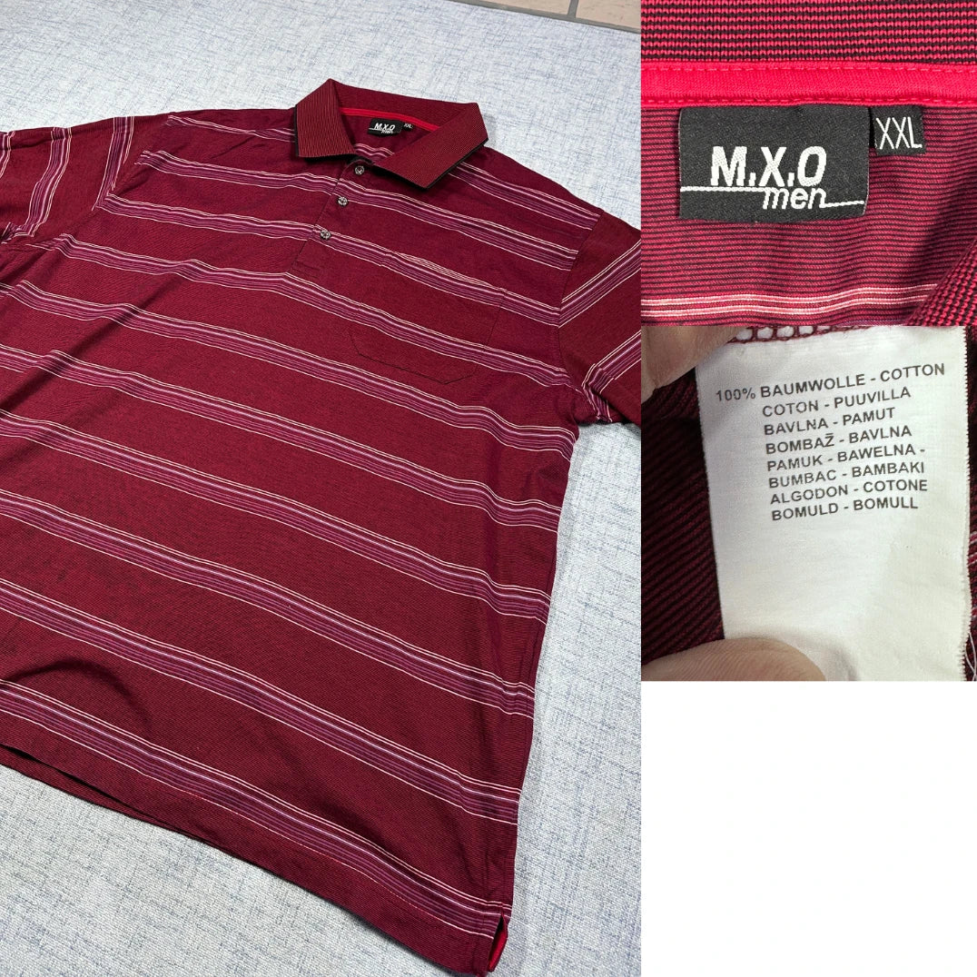 M X O® Men Striped Polo(2XL)
