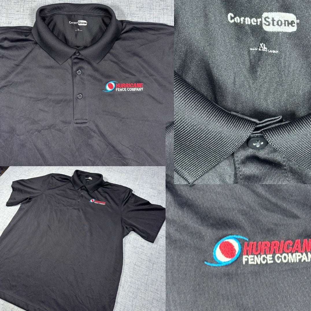 CornerStone® Black Performance Polo(XL)