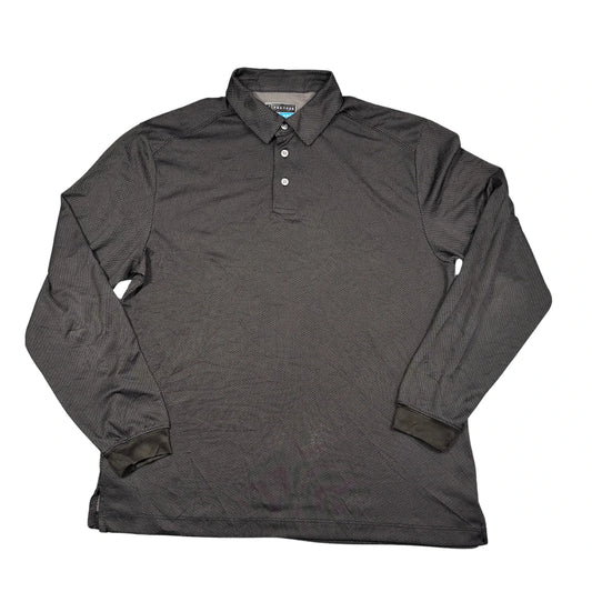 PGA Tour black and grey long sleeve polo