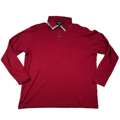 McEarl maroon long sleeve polo