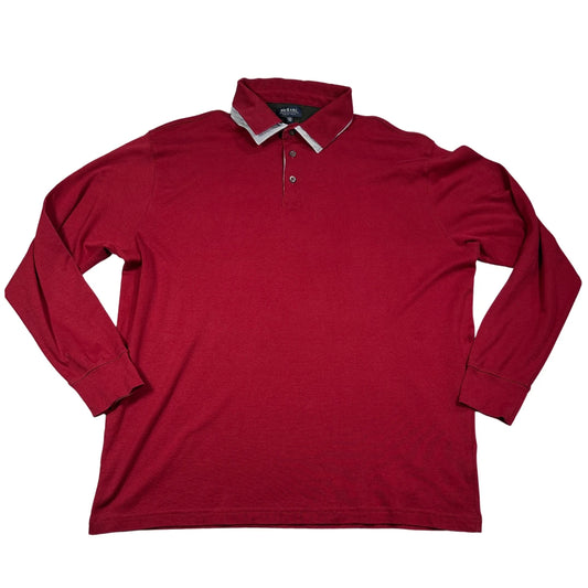 McEarl maroon long sleeve polo