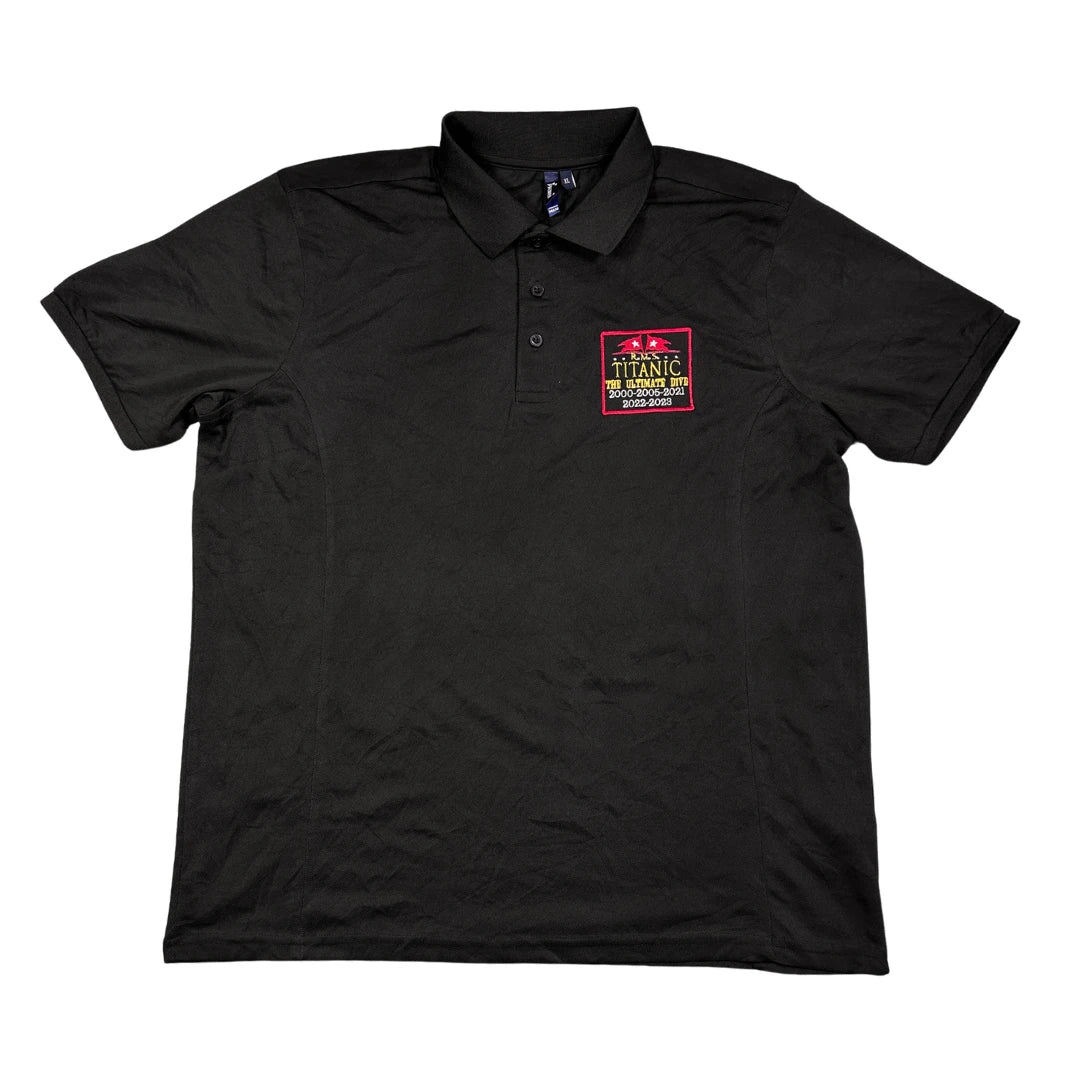 Premier black Titanic polo shirt