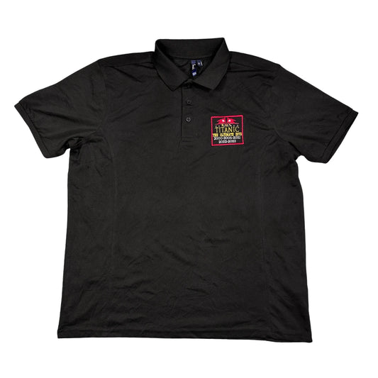Premier black Titanic polo shirt