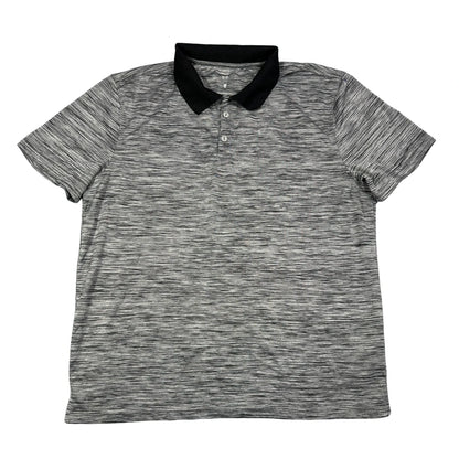 Gap grey and black textured polo shirt