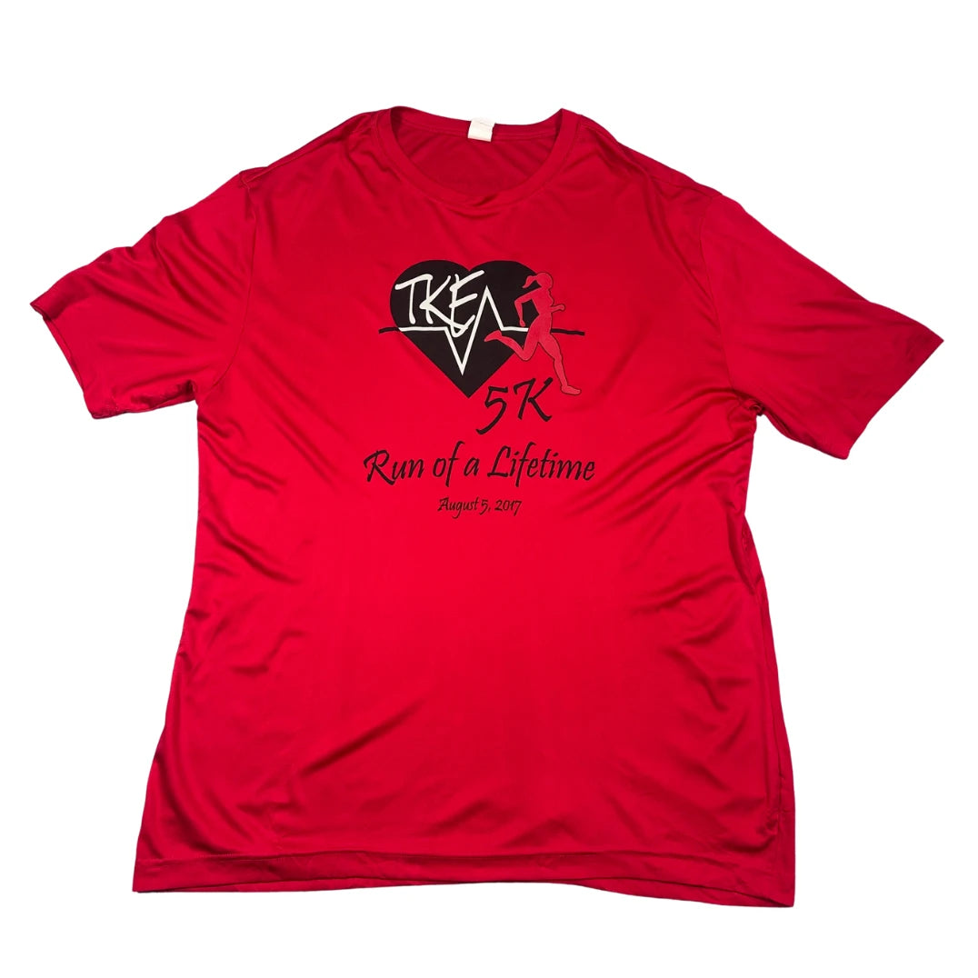 Sport Tek red 5K running tee