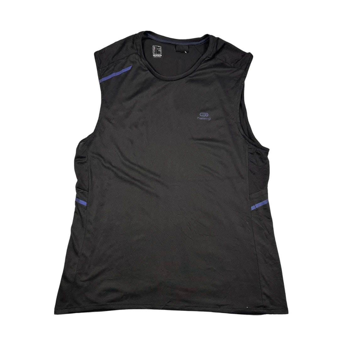 Kalenji black sleeveless sports top