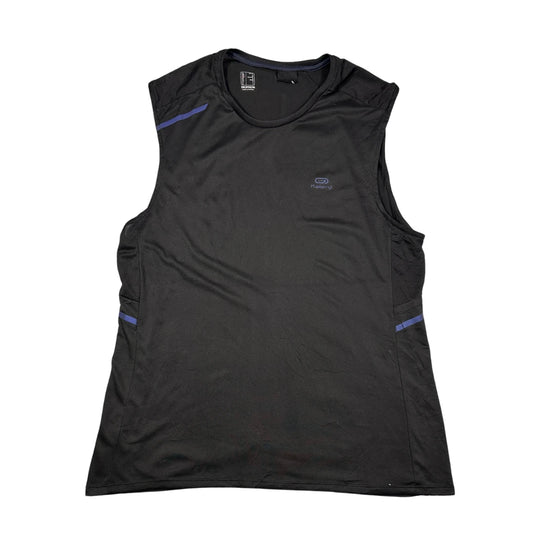 Kalenji black sleeveless sports top