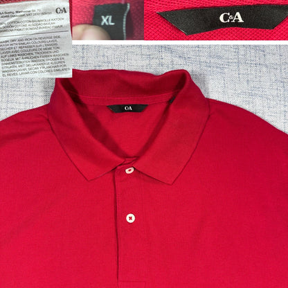 C&A® Red Polo Shirt -XL
