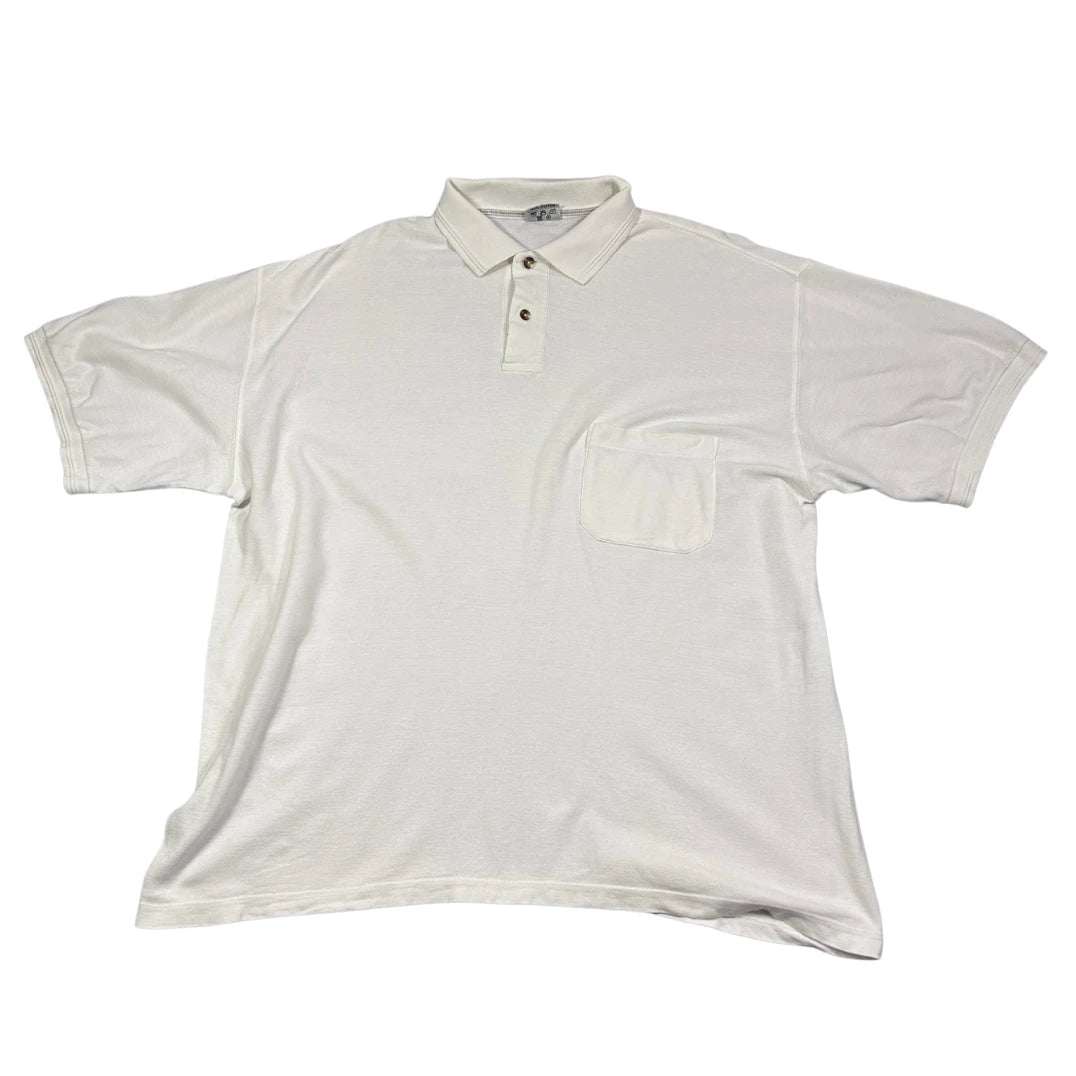 Ragman® White Polo Shirt Pocket-2XL