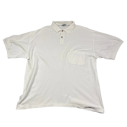 Ragman® White Polo Shirt Pocket-2XL