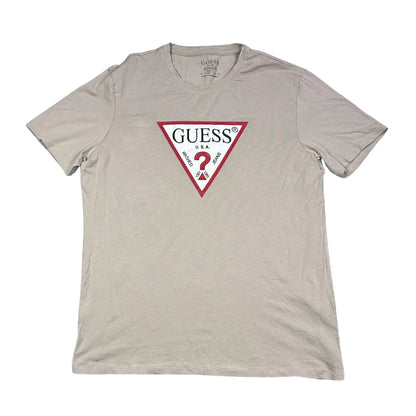 Guess® Beige Graphic T Shirt-M